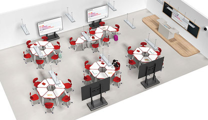 迪歐教育培訓家具 專業(yè)組合桌椅助力優(yōu)質(zhì)學習環(huán)境